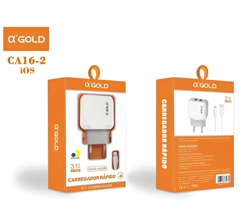 Kit Carregador USB Turbo para Celular com Cabo de Carregamento Rápido - Certificado pela Anatel para Máxima Segurança e Eficiência