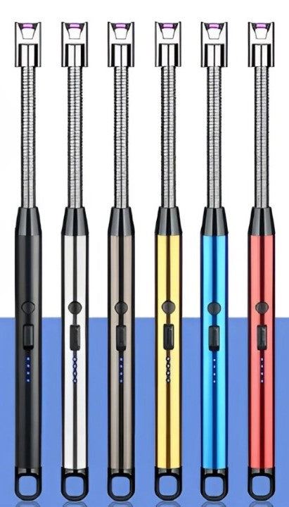 Isqueiro Eletrônico Recarregável USB por Camada de Plasma Ecológica de Luxo para Velas, Fogão, Fogareiro, Cigarros, Fogueiras, Churrasqueiras, Lareiras, Fornos Sem Chama