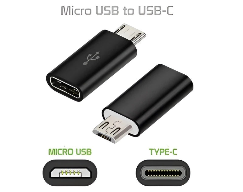 Adaptadores OTG V8 para Tipo C